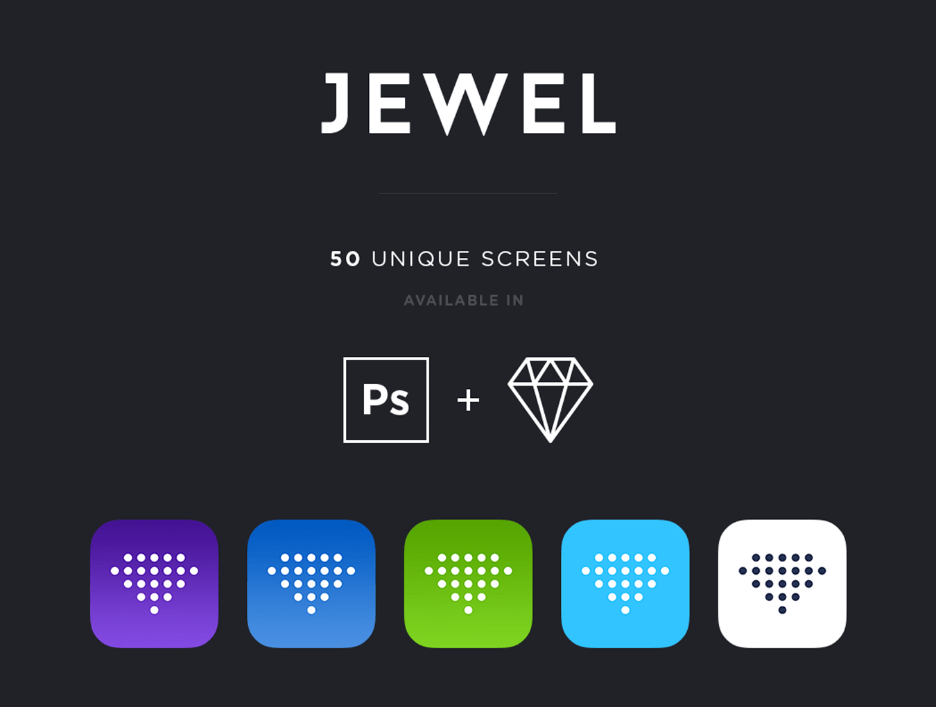 Jewel精美的UI套件 Jewel sketch, psd格式-UI/UX-到位啦UI